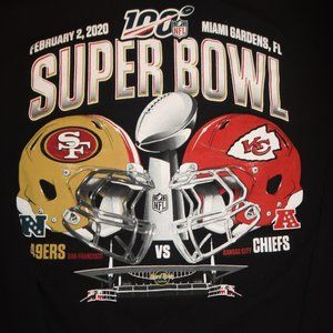 2020 SUPERBOWL 49er's & Chiefs Long Sleeve Tee